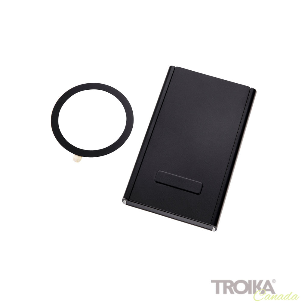 TROIKA Card Case Sherlock Black – CCM45/BK, with MagSafe and data safe