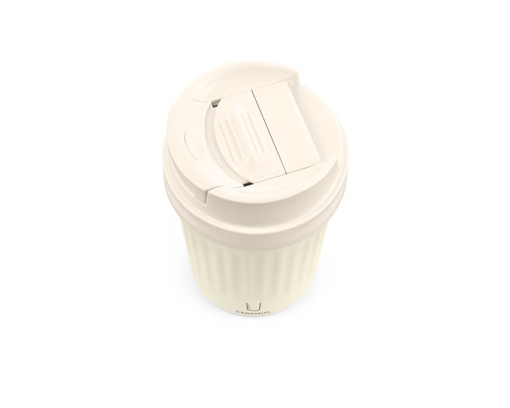 TROIKA Ceramic Mug Ceramug 300 White – CUP31/WH from above