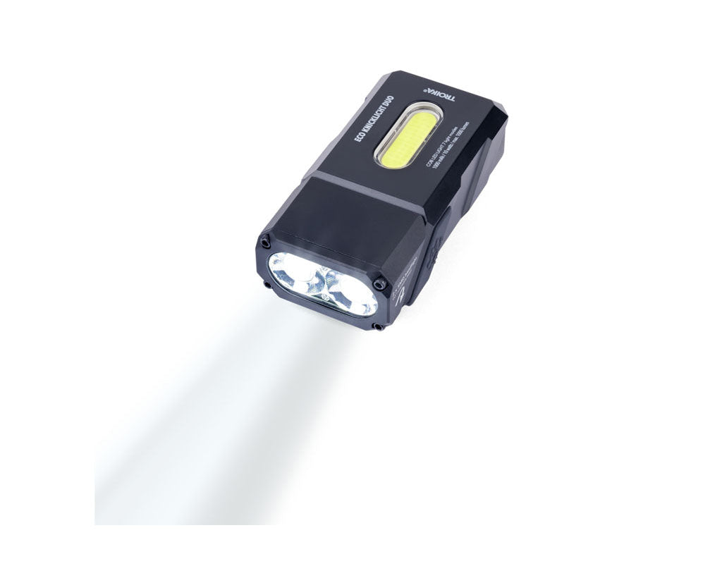 TROIKA Flashlight Eco Knicklicht Duo Black – TOR35/BK with magnet