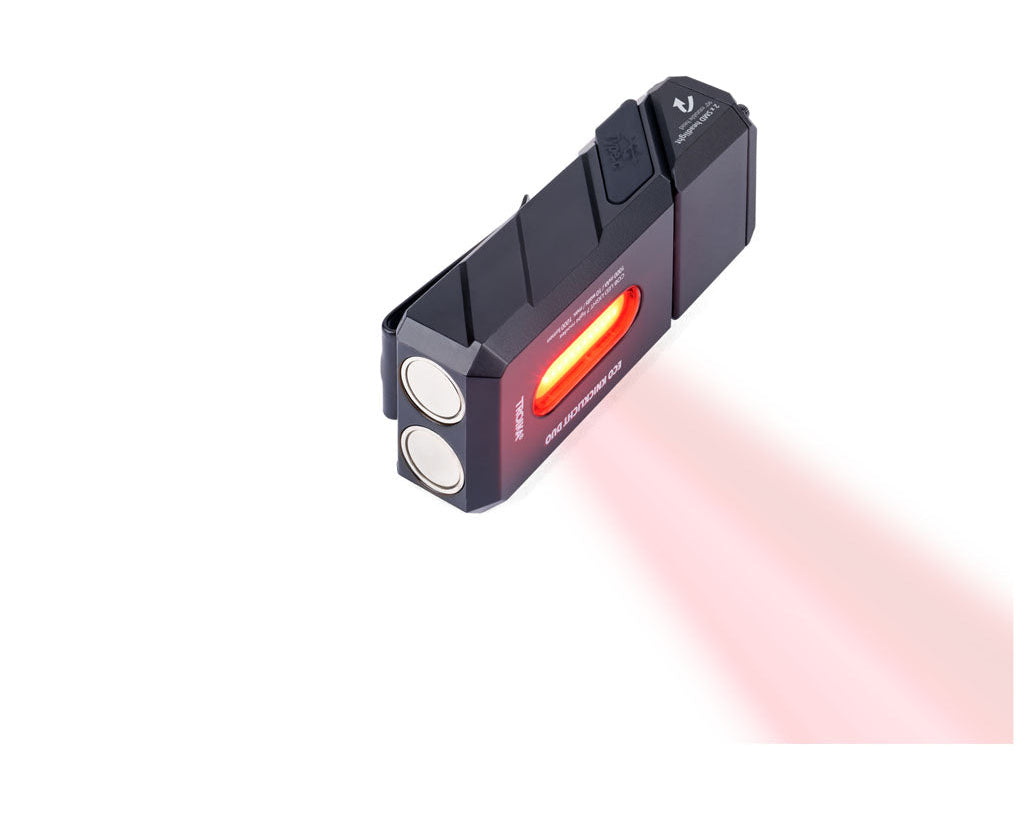 TROIKA Flashlight Eco Knicklicht Duo Black – TOR35/BK with red and white light