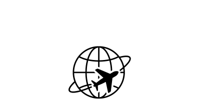 Icon word with plane