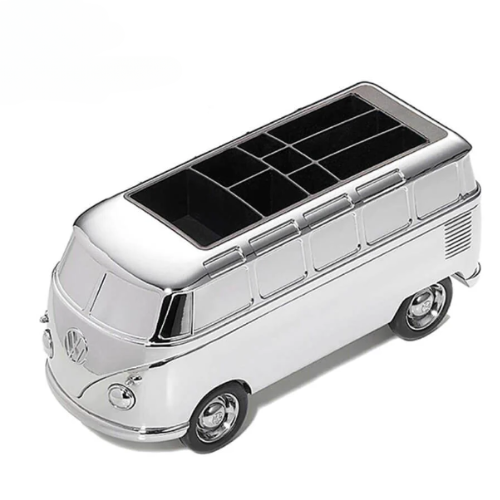TROIKA Paper Clip Holder "VOLKSWAGEN BULLI FOREVER T1" - Silver