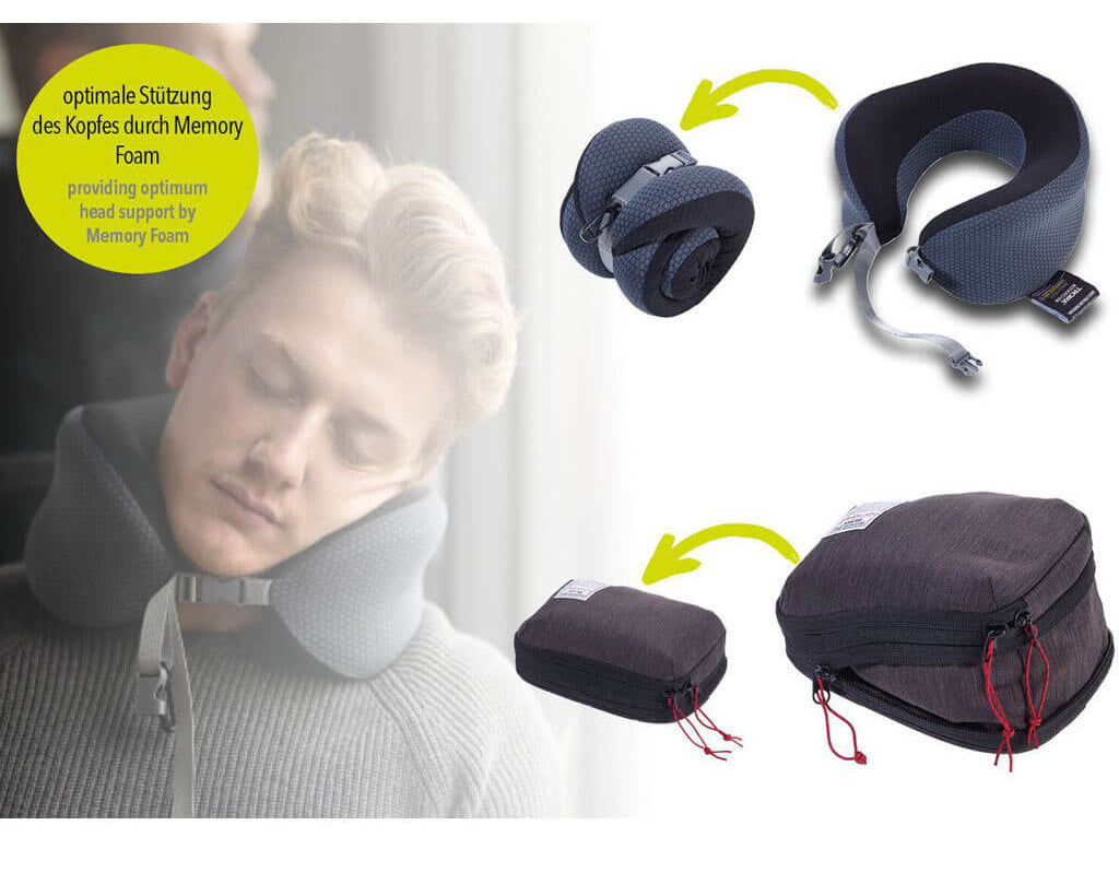 TROIKA Neck Pillow "BUSINESS TRAVEL PILLOW" lifestyle
