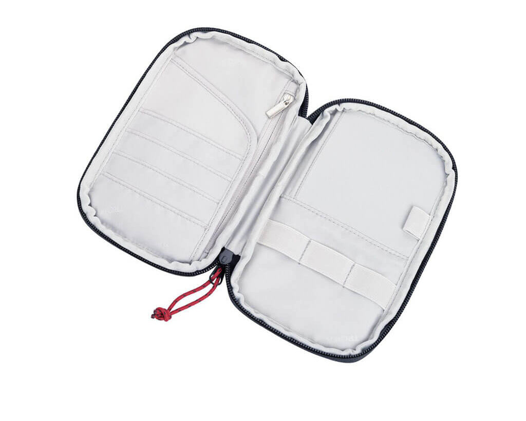TROIKA Smart Traveller Business Tech Traveller Grey – BBG66/GY - inside compartments