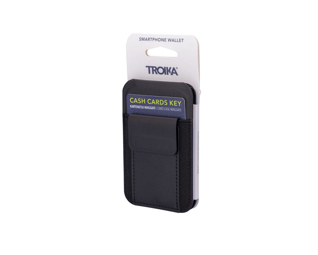 TROIKA Card Case Cash Cards Key Black – CCM25/BK with packaging