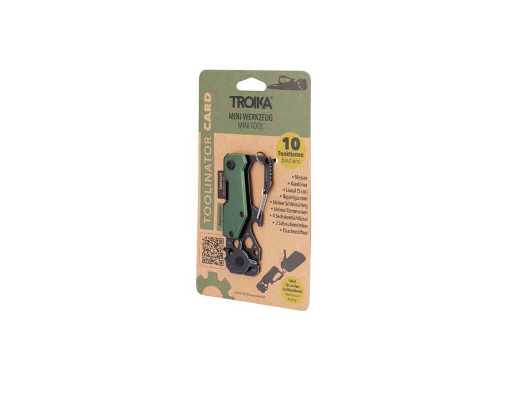 TROIKA Key Organizer and Mini Tool "TOOLINATOR CARD"