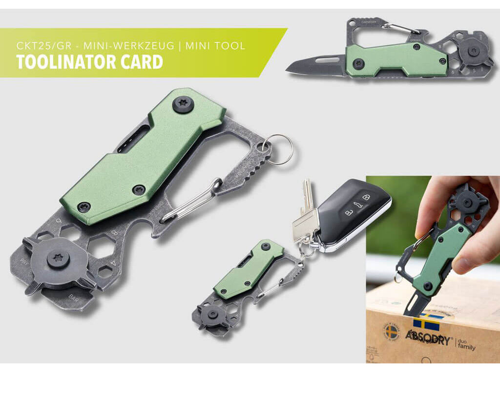 TROIKA Key Organizer and Mini Tool "TOOLINATOR CARD"
