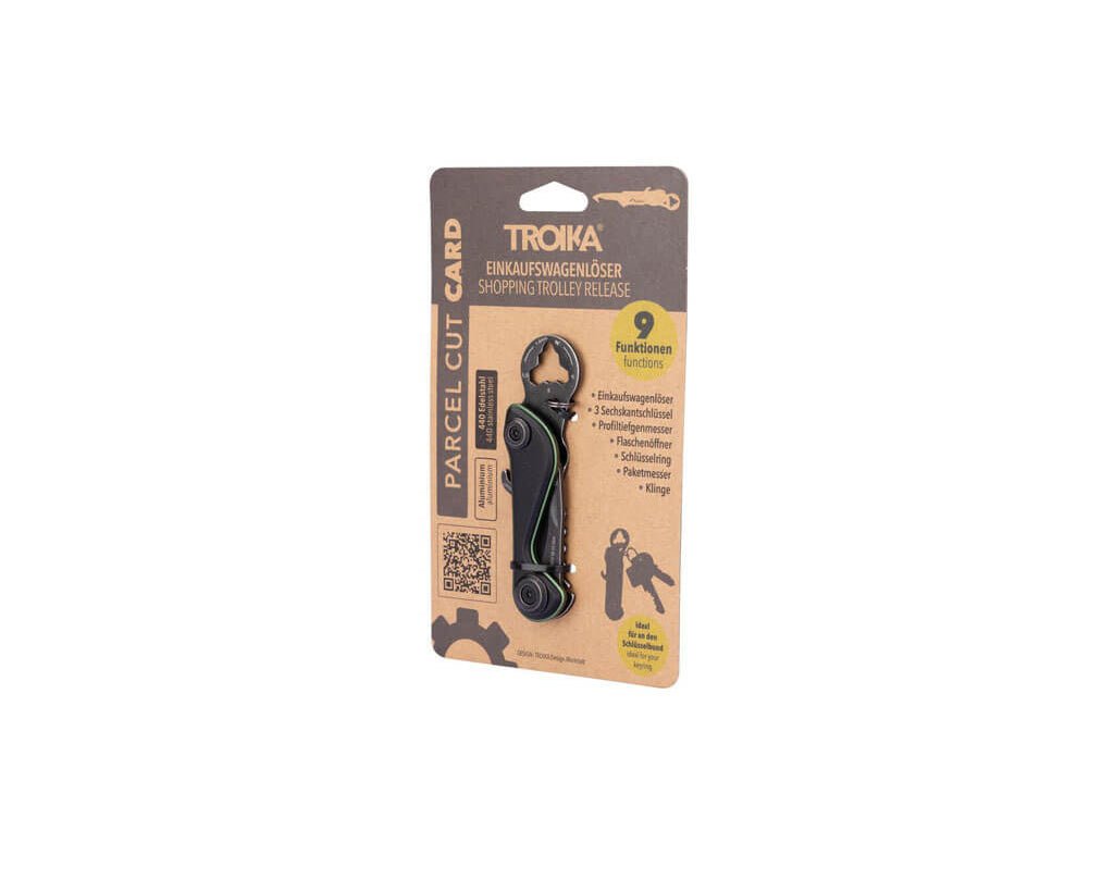 TROIKA Mini Tool "PARCEL CUT CARD"