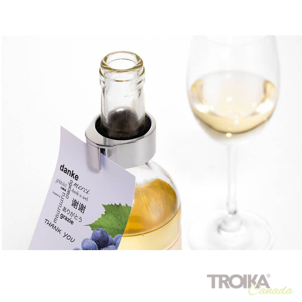 TROIKA Collier à Vin et Porte-Cartes "Flaschenpost"
