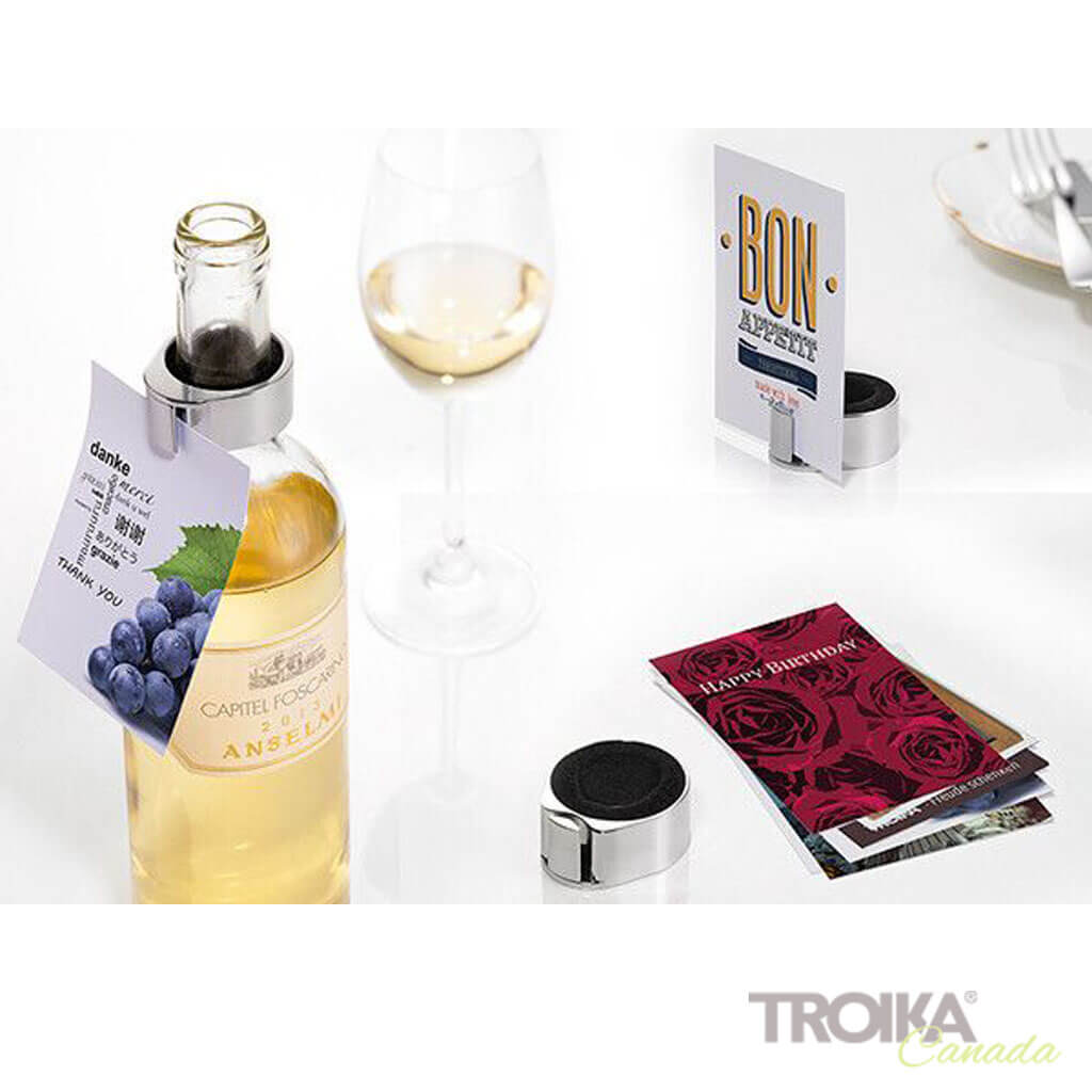 TROIKA Collier à Vin et Porte-Cartes "Flaschenpost"