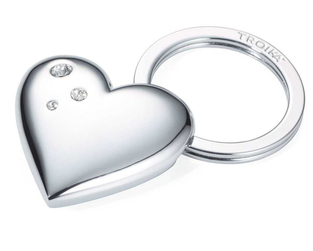 TROIKA Keychain Girls Best Friends Shiny – KR15-32/CH with SWAROVSKI® ELEMENTS