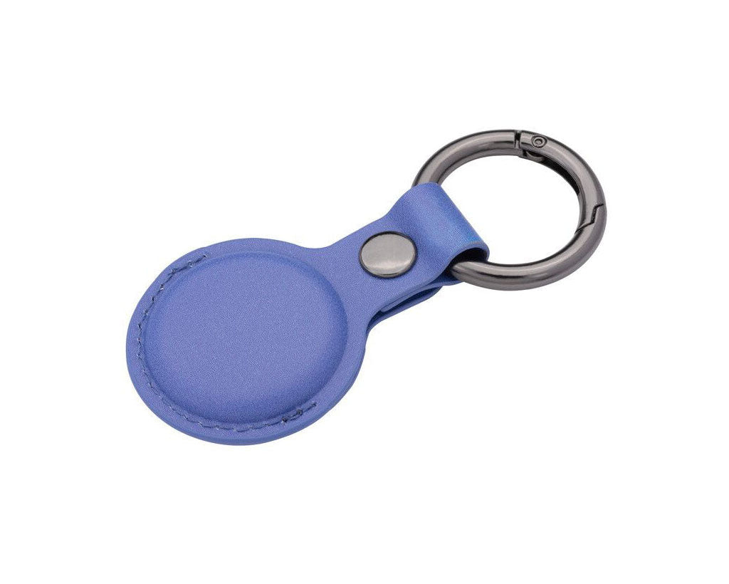 TROIKA Keyring "AIRTAG COVER" - Purple with key, back