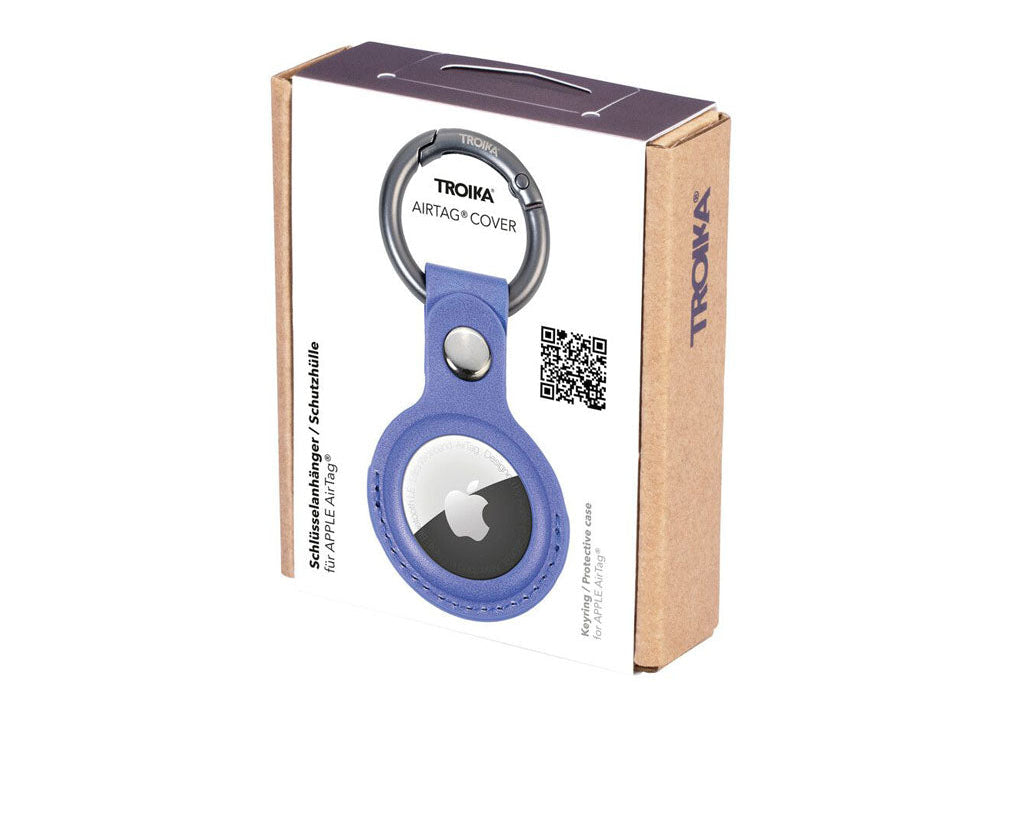 TROIKA Keyring "AIRTAG COVER" - Purple - packaging