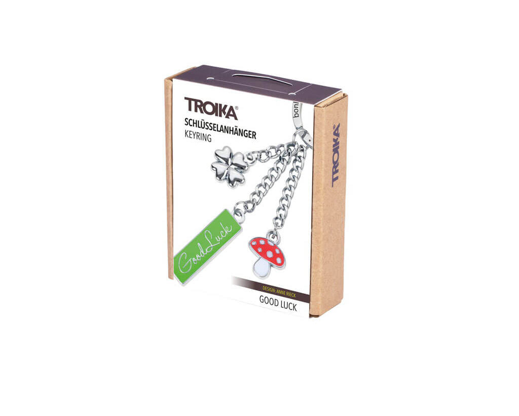 TROIKA Keychain "GOOD LUCK"