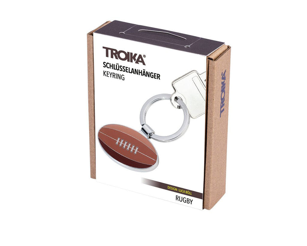 TROIKA Keychain "RUGBY" packaging