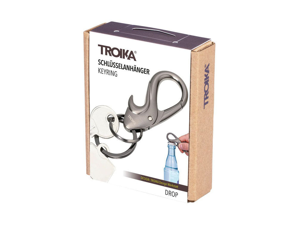TROIKA Keychain "DROP" packaging