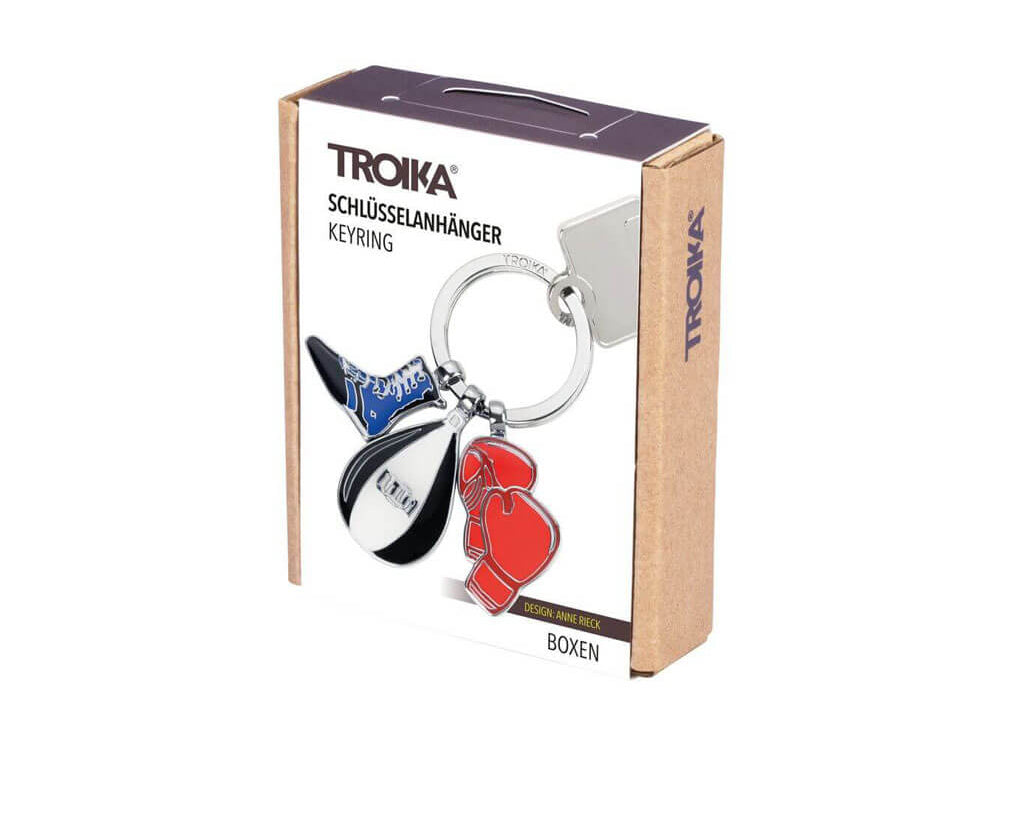 TROIKA Keychain "BOXEN" packaging