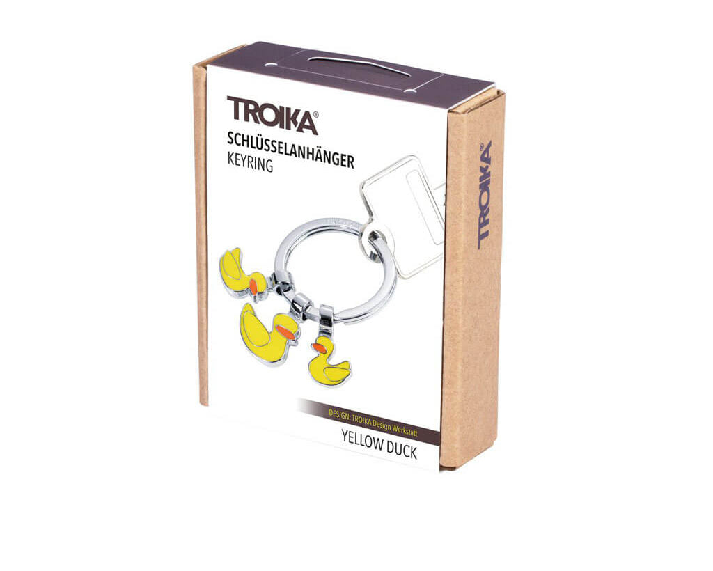 TROIKA Keychain "YELLOW DUCK" packaging