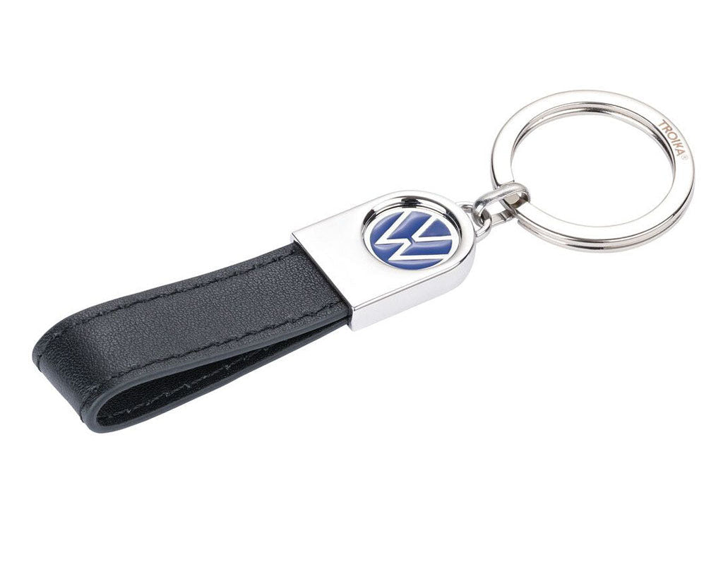 TROIKA Keychain VW LEATHER front