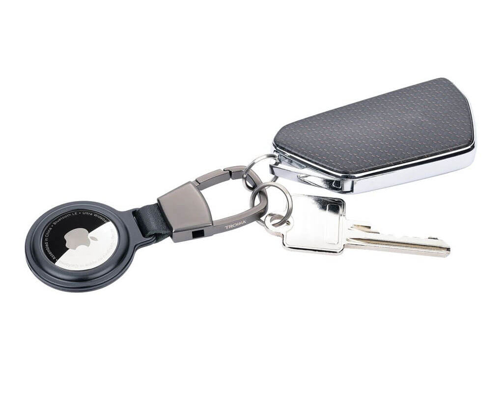 TROIKA Keychain "AIRTAG HOLDER" - Black