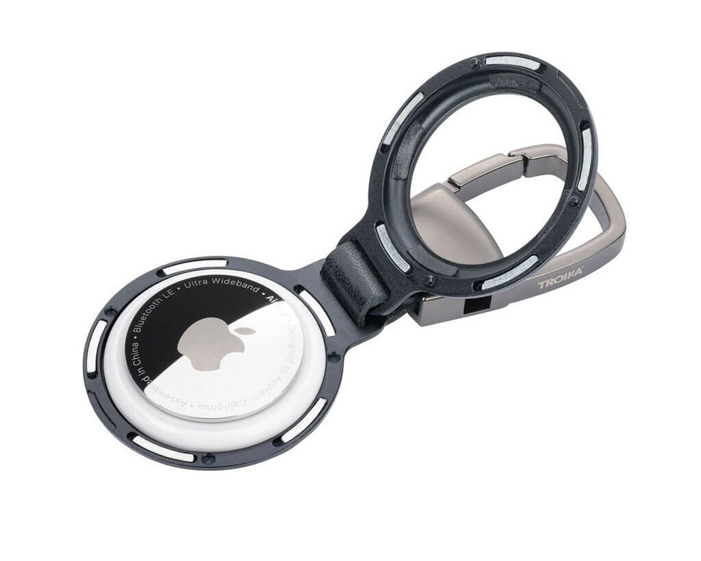 TROIKA Keychain "AIRTAG HOLDER" - Black