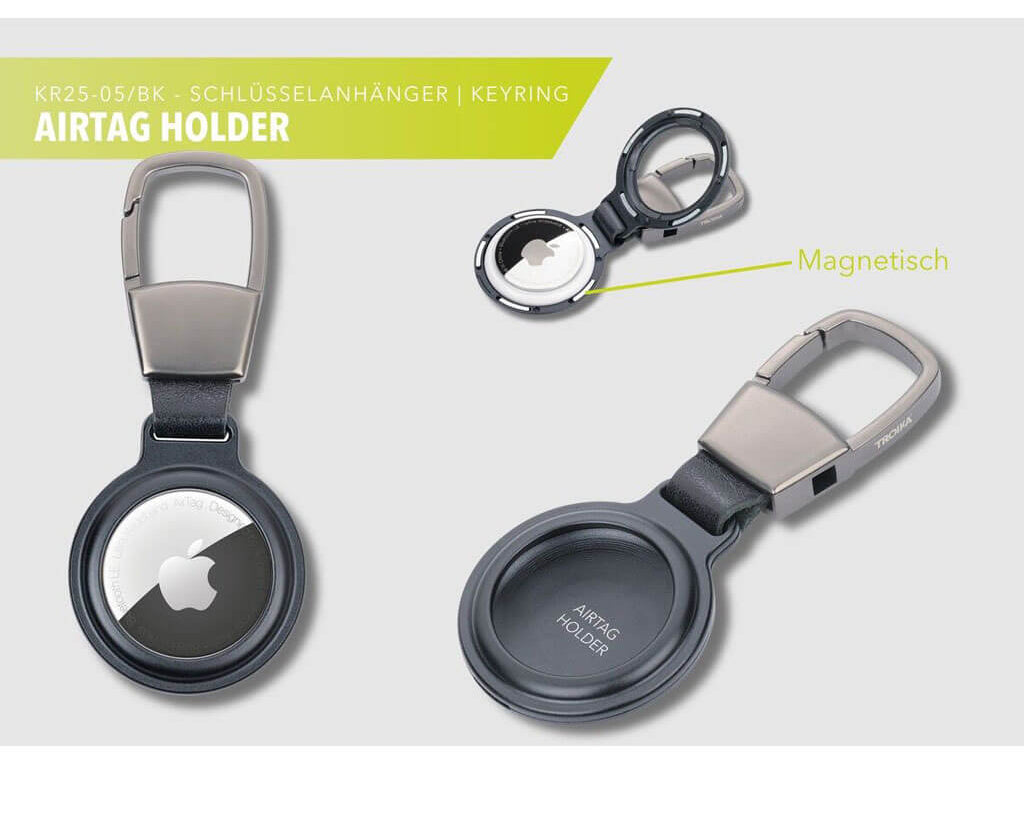 TROIKA Keychain "AIRTAG HOLDER" - Black