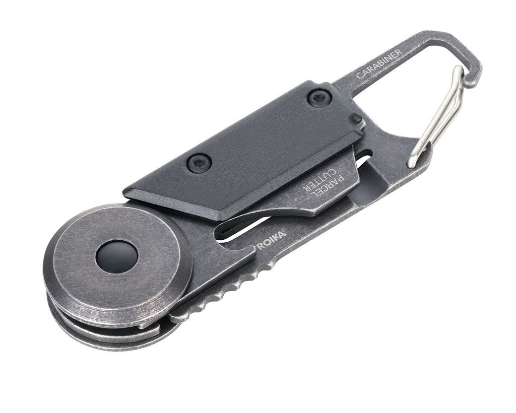 TROIKA Mini Tool EGON - Black/Stonewash closed