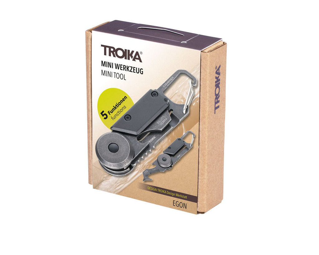 TROIKA Mini Tool EGON - Black/Stonewash Packaging