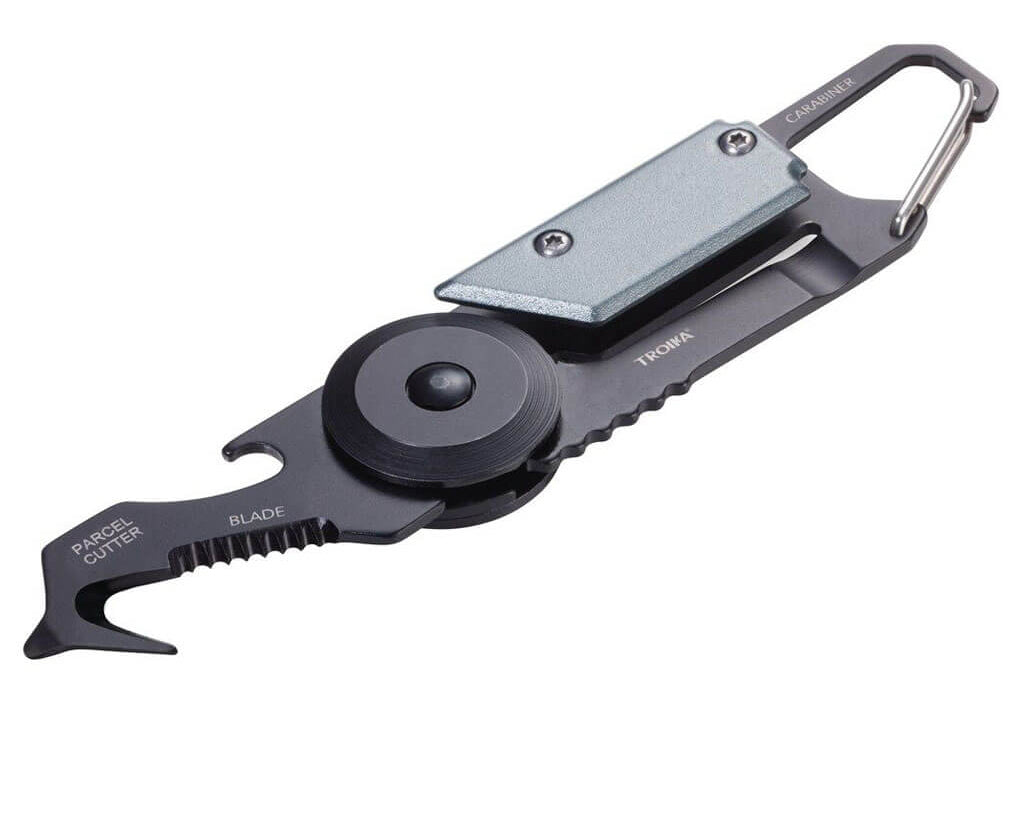 TROIKA Key Organizer and Mini Tool "EGON" - Titanium