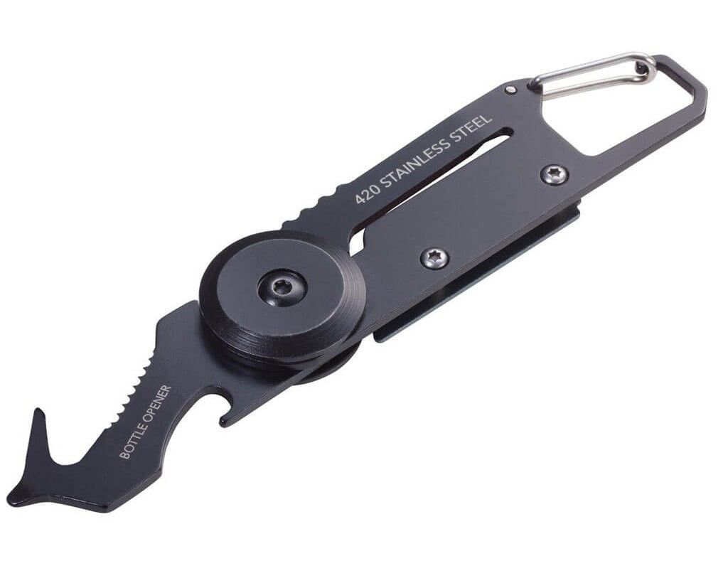 TROIKA Key Organizer and Mini Tool "EGON" - Titanium