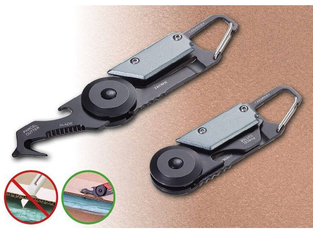 TROIKA Key Organizer and Mini Tool "EGON" - Titanium