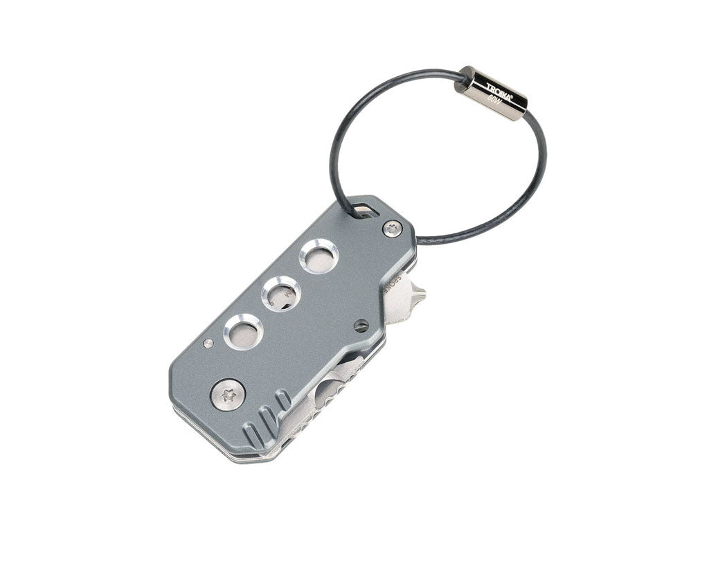 TROIKA Mini Tool Key Tool Grey – KTL40/GY with attachment cable