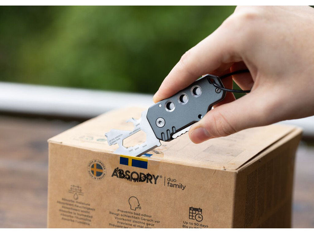 TROIKA Mini Tool Key Tool Grey – KTL40/GY, open a parcel