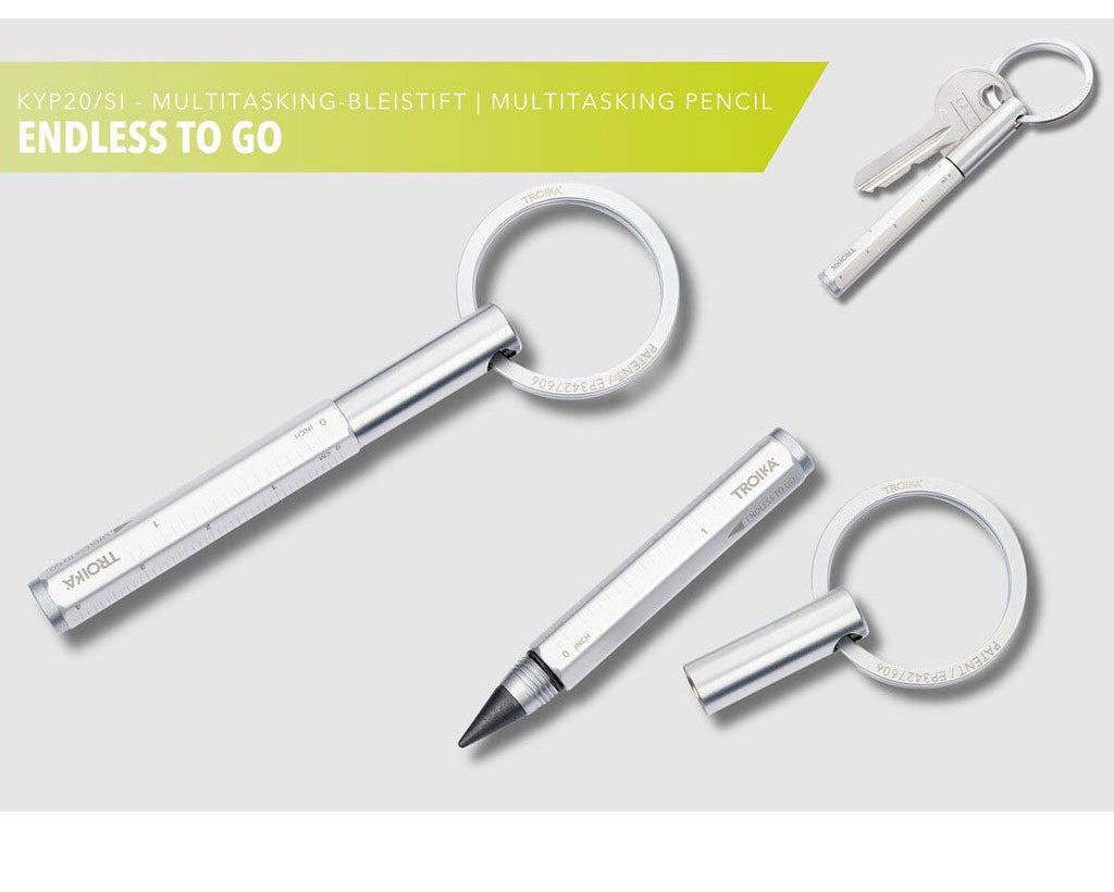 TROIKA Multitasking pencil "ENDLESS TO GO" - Silver