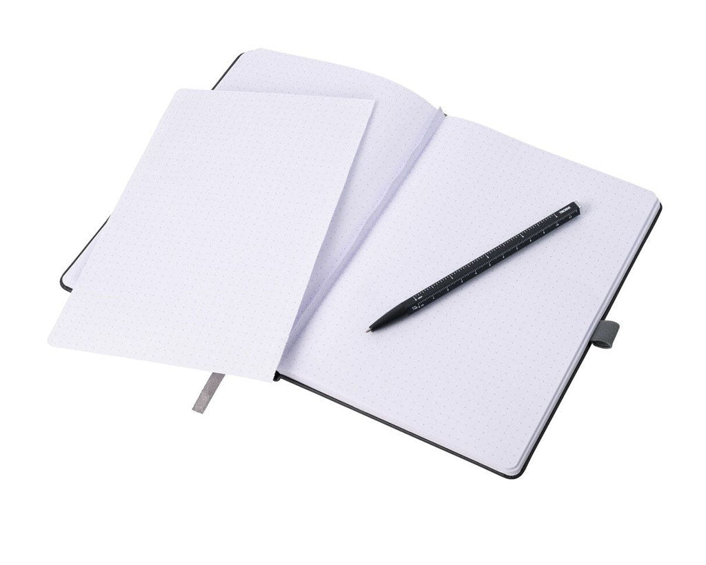 TROIKA Notepad "SLIMPAD A5" - Black