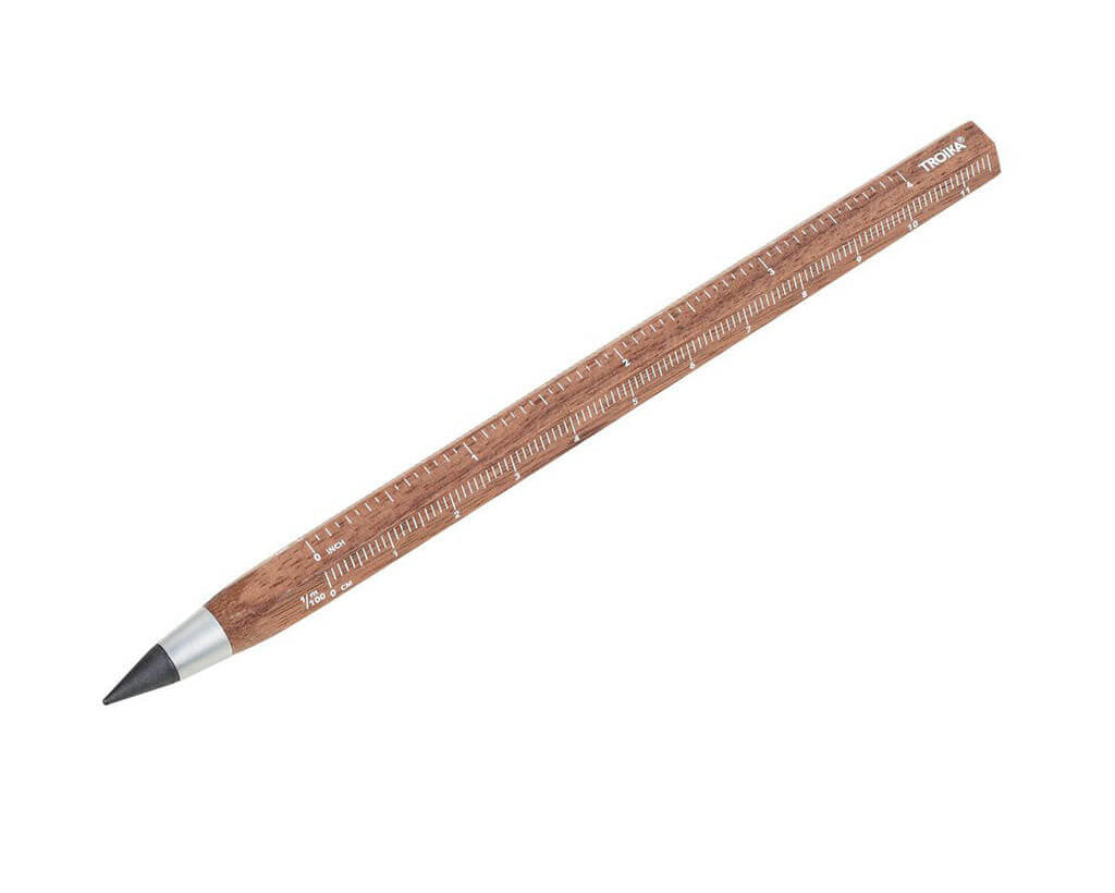 Troika Multitasking Pencil "CONSTRUCTION ENDLESS" - Walnut