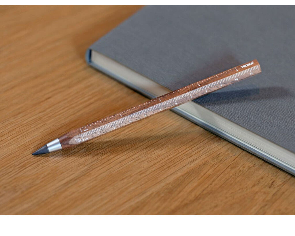 Troika Multitasking Pencil "CONSTRUCTION ENDLESS" - Walnut