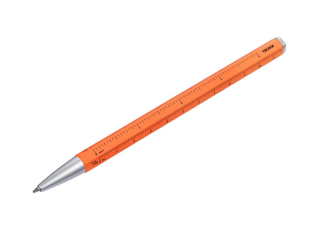 TROIKA Multitasking ballpoint pen "CONSTRUCTION BASIC" - Orange