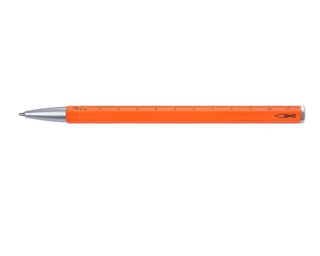 TROIKA Multitasking ballpoint pen "CONSTRUCTION BASIC" - Orange