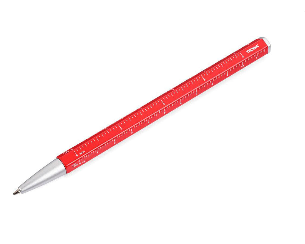 TROIKA Multitasking ballpoint pen "CONSTRUCTION BASIC" - Red