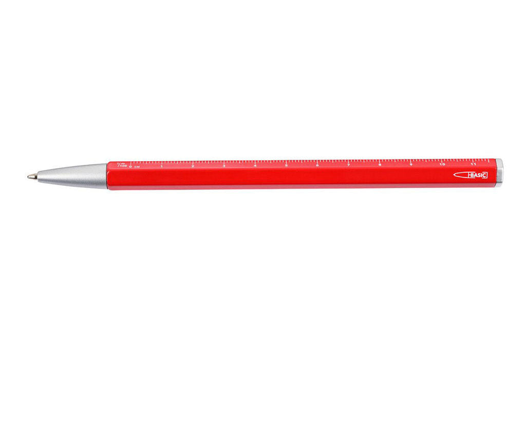 TROIKA Multitasking ballpoint pen "CONSTRUCTION BASIC" - Red