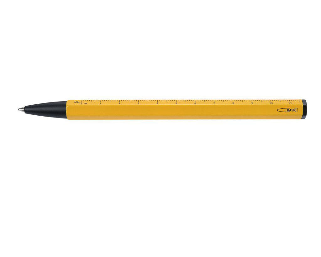 TROIKA Multitasking ballpoint pen "CONSTRUCTION BASIC" - yellow