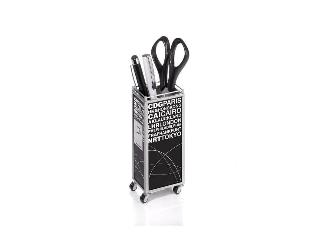 TROIKA Pen Holder Mini Trolley Black – PHO07/BK
