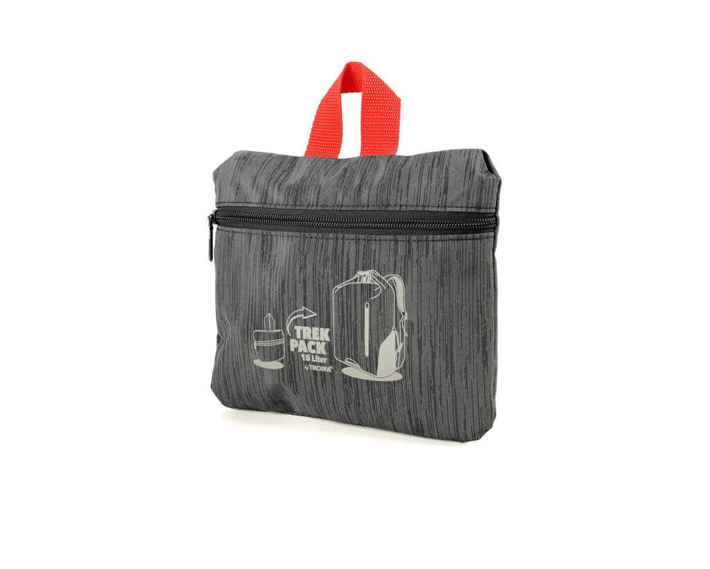 TROIKA Roll Top Backpack Trekpack Grey – RUC02/GY