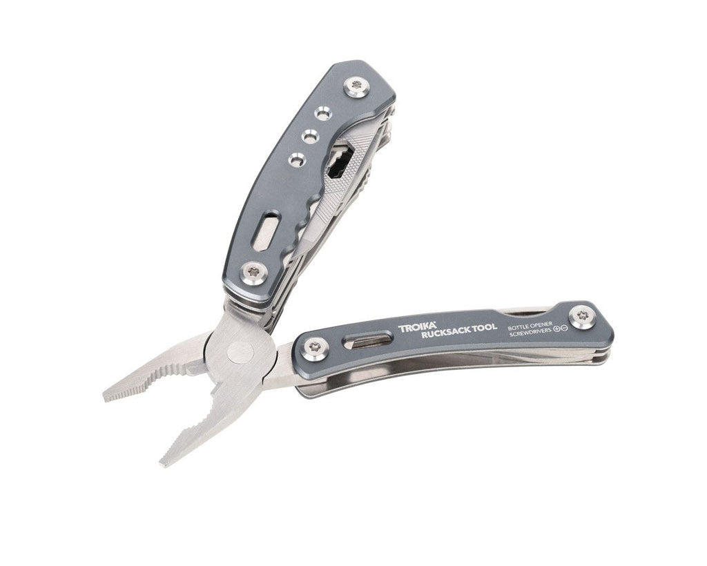 TROIKA Multi-tool "RUCKSACK TOOL" opened
