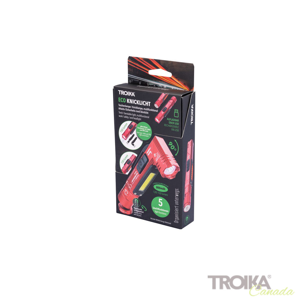 TROIKA Flashlight "ECO KNICKLICHT" - Red