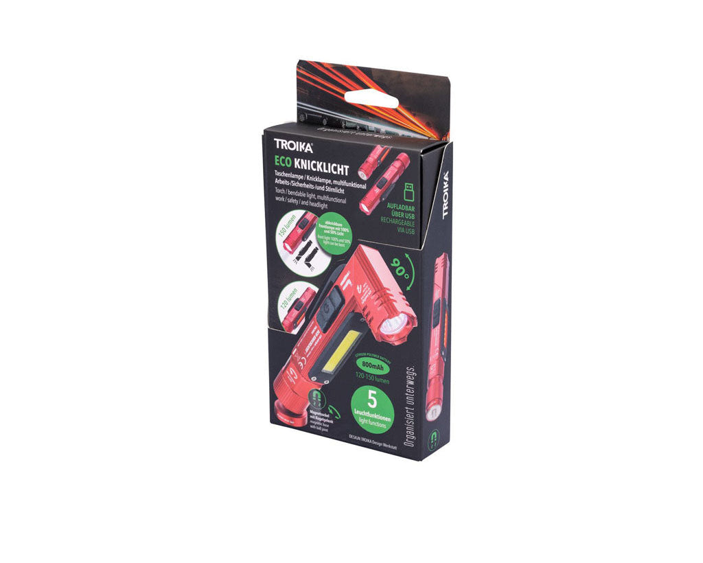 TROIKA Flashlight Eco Knicklicht Red – TOR55/RD with packaging