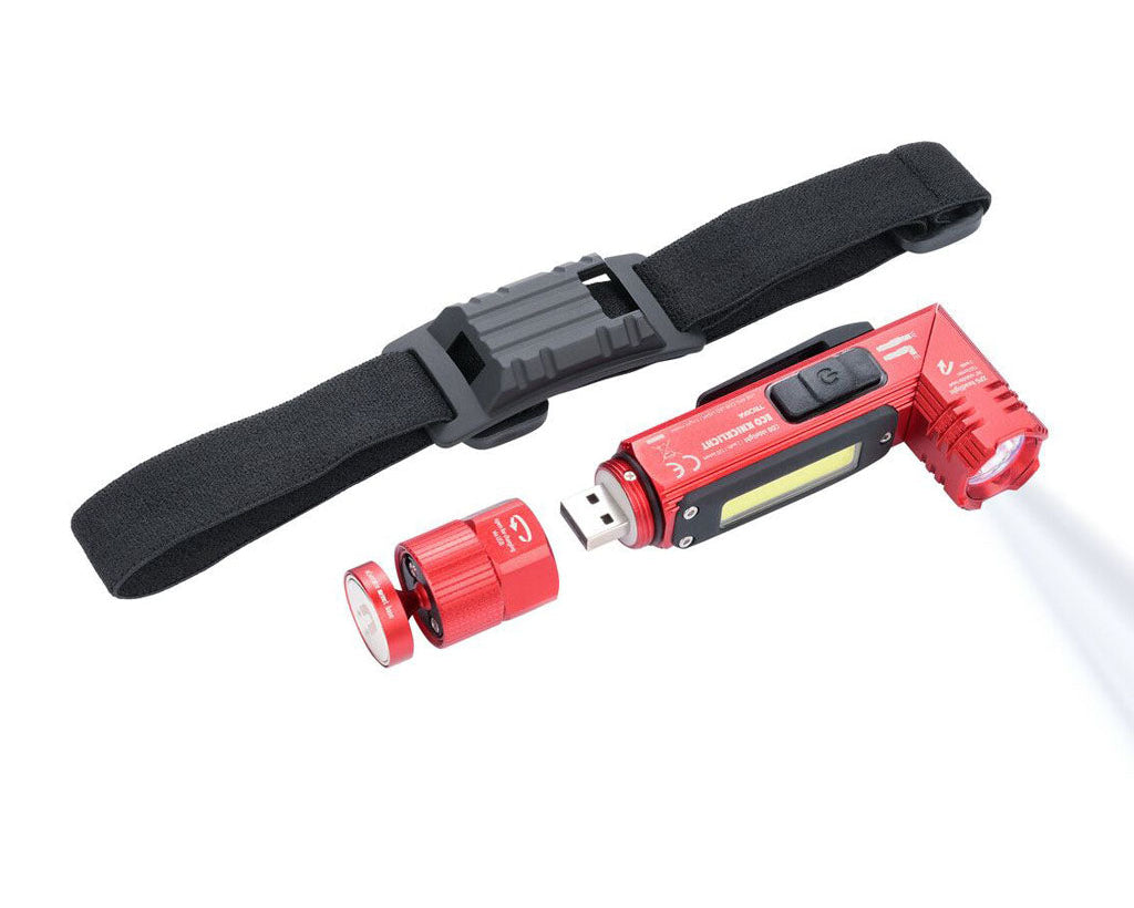 TROIKA Flashlight Eco Knicklicht Red – TOR55/RD with headband