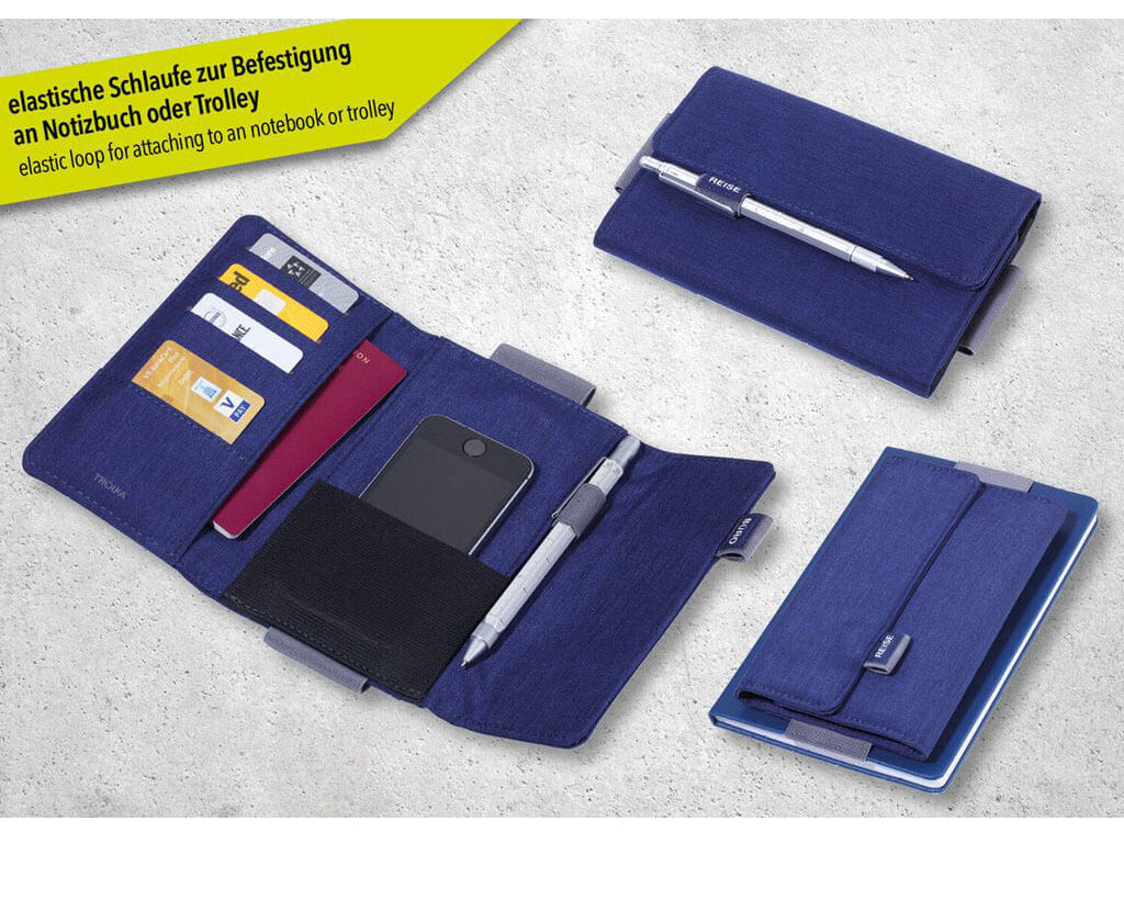 Organizer Case "REISEBÜRO" - Blue