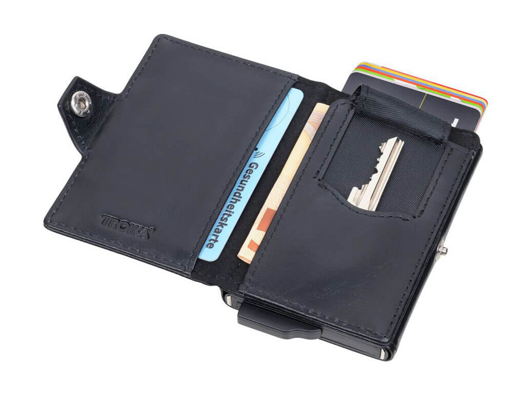 TROIKA Card Case "MENS SMART WALLET" opened